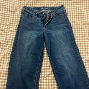 Old Navy High-Rise Wide Leg Blue Jeans